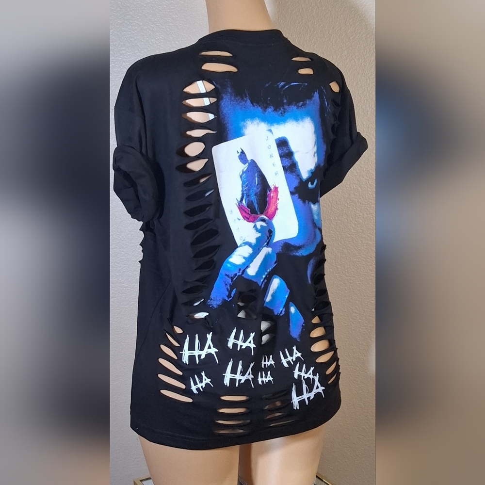 Black Custom Joker /Batman Tshirt - Picture 7 of 7